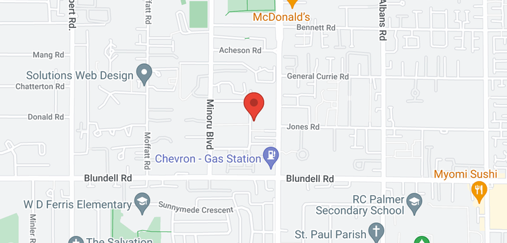 map of 21 7540 ABERCROMBIE DRIVE